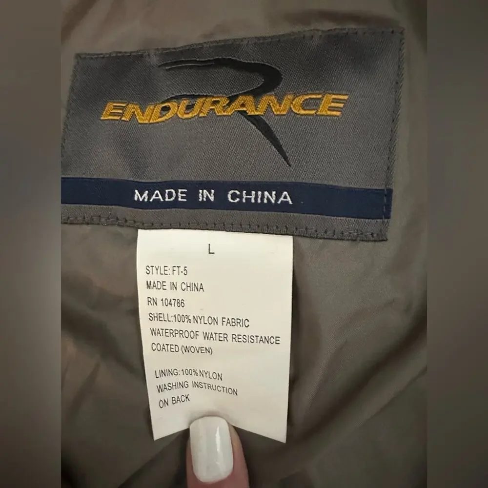 Men's Khaki/Olive Green Endurance Jacket Size Large